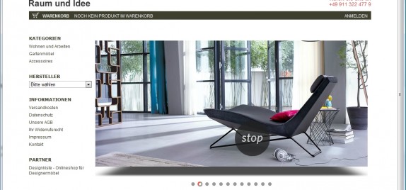 designermoebel online shop on Onlineshop Designerm  Bel   Webdesign Von Itanum