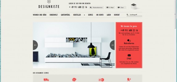 Relaunch Onlineshop Design-Kiste