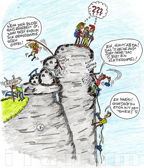 Webdesign mit Karikaturen